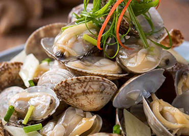 Clam with Scallion Ginger Sauce
