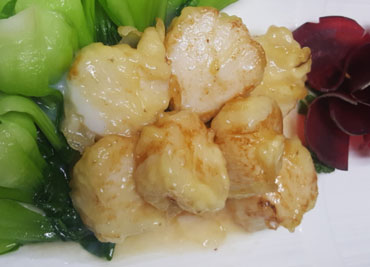 Scallop with Bok-choy